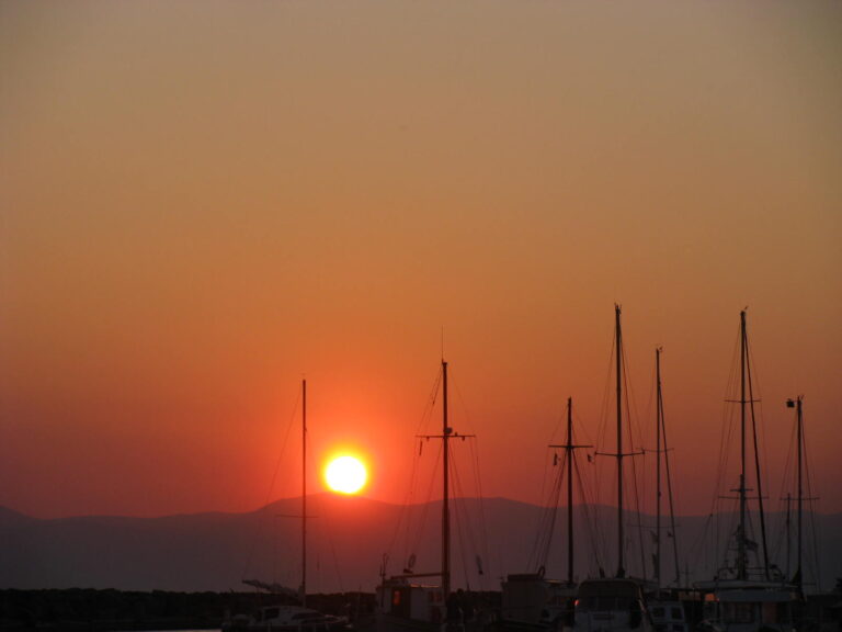 Sunset At Port
